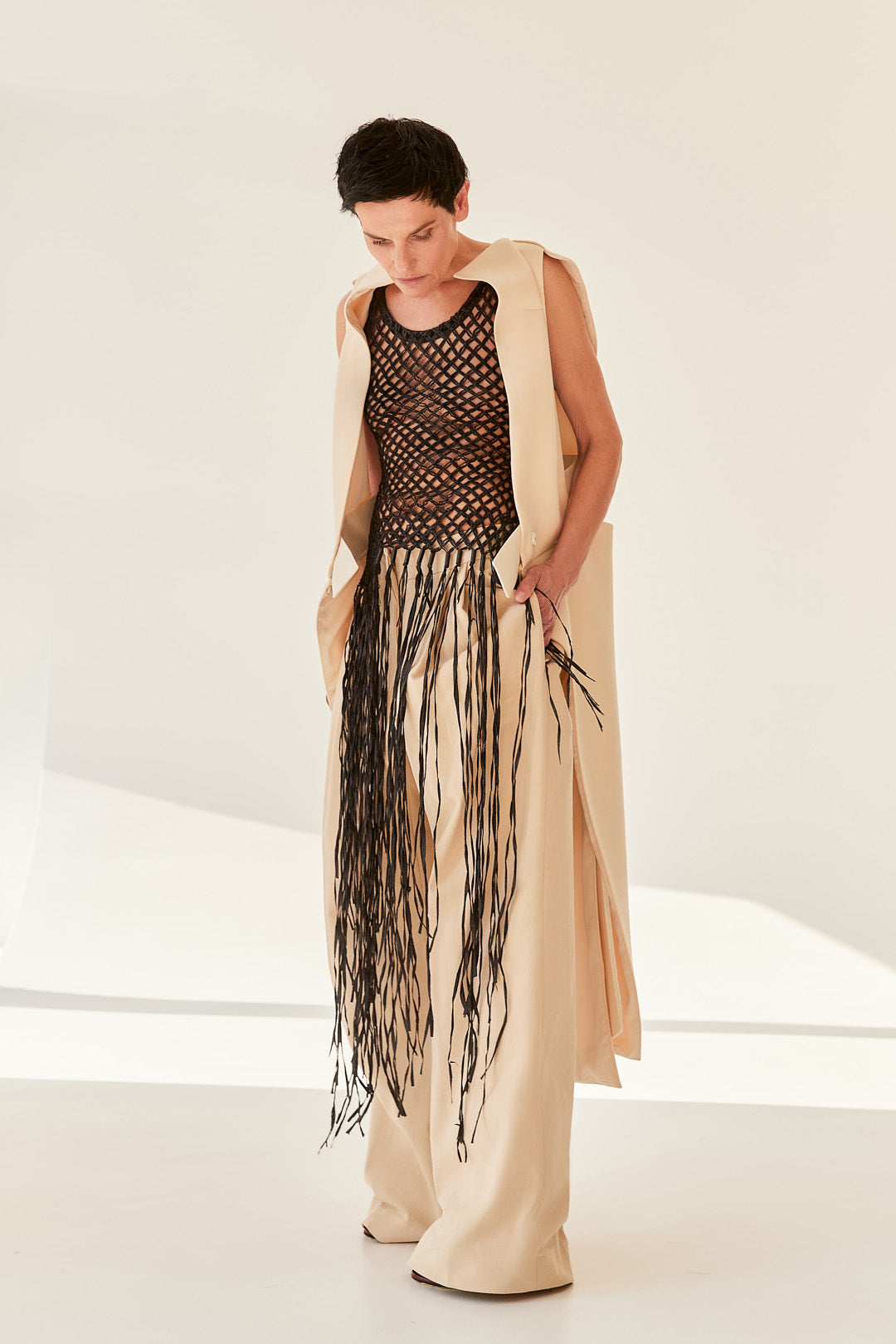 Draped Wrap Trousers