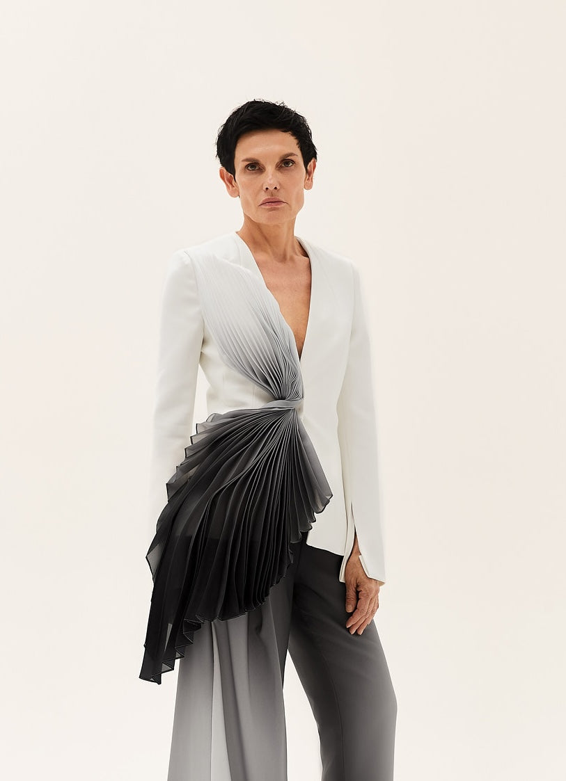 Pleated Gradient Jacket
