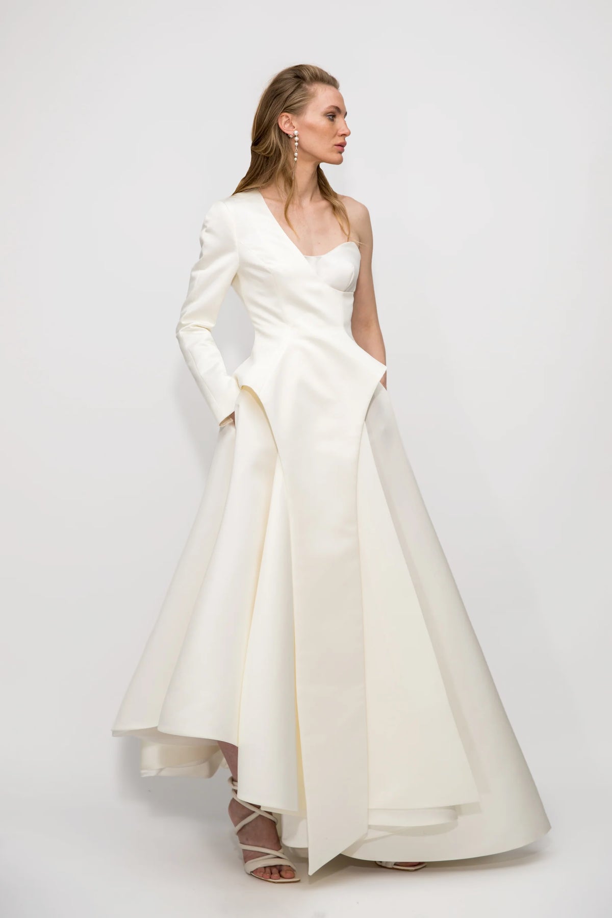 formal dress with half jacket Full Moon gown a 20240718