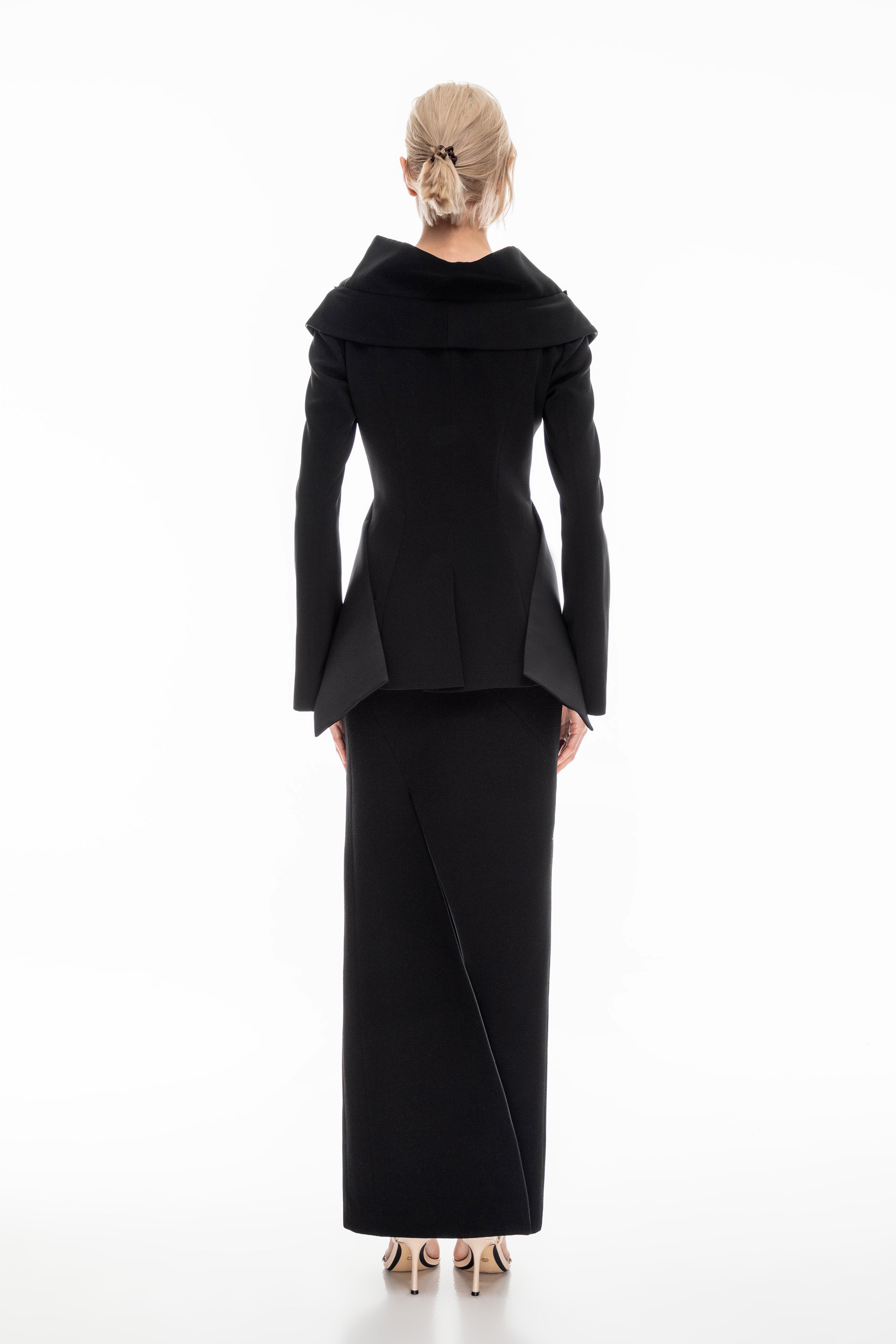 Electra sculpted collar jacket