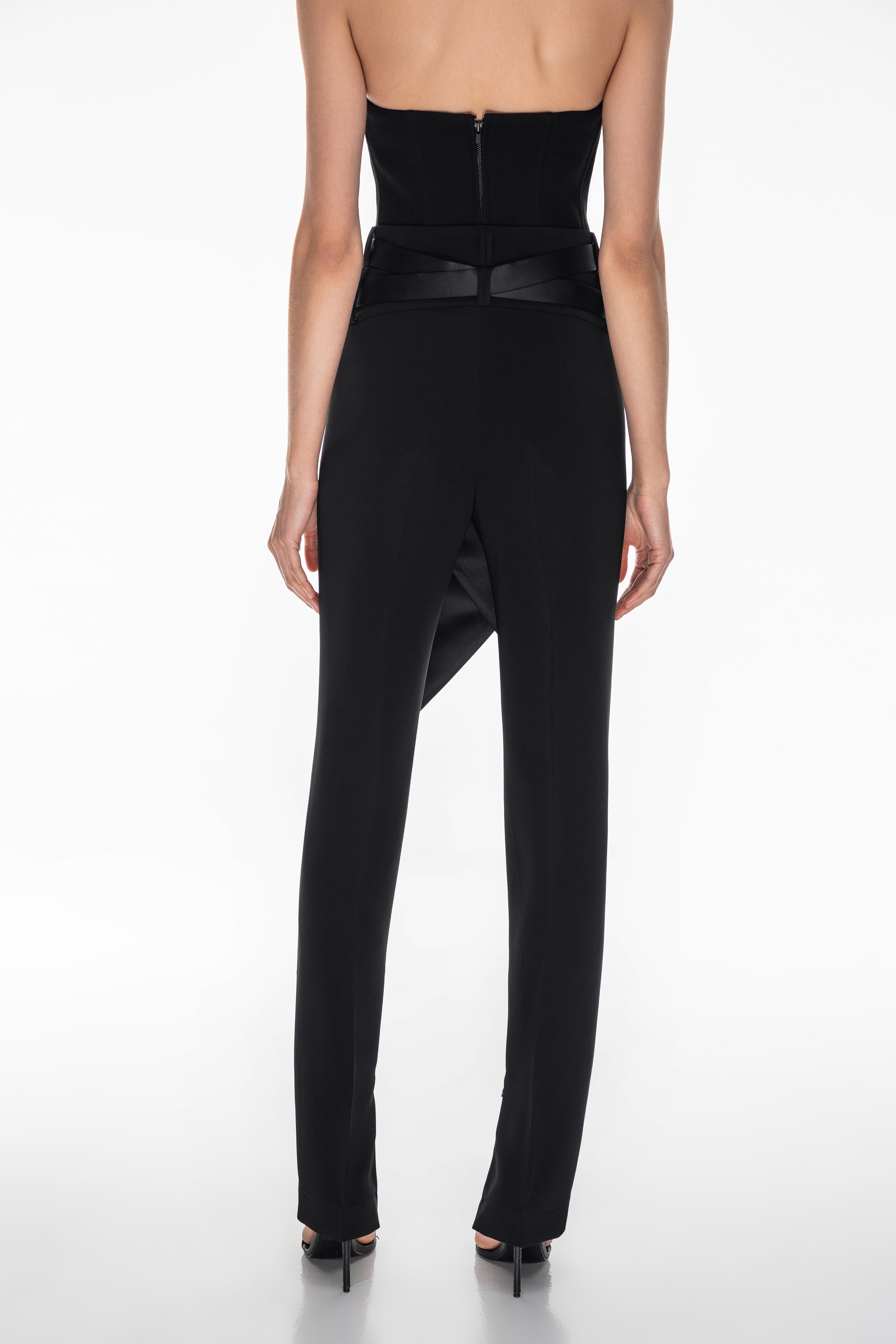 Graphic wrap pants