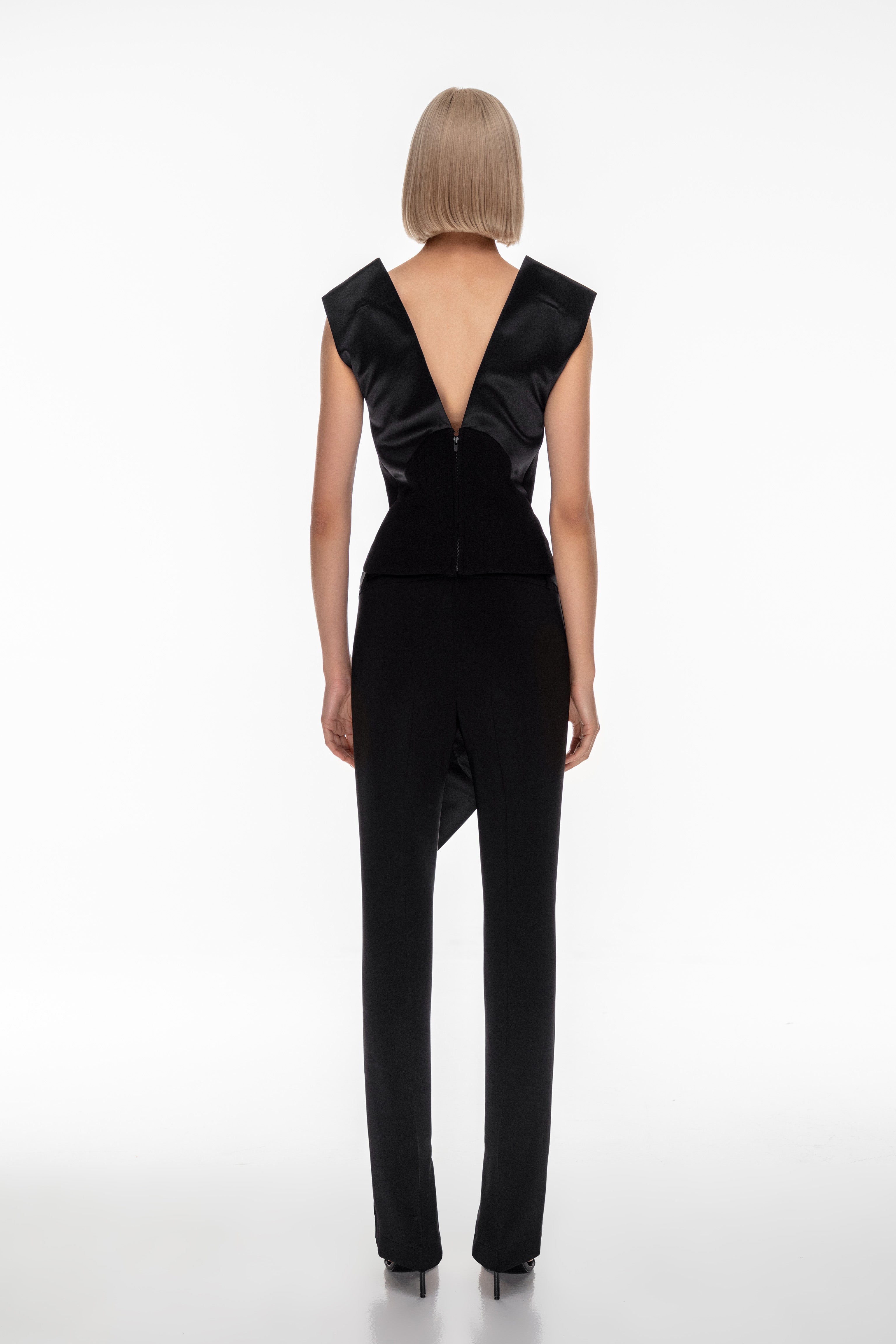 Graphic wrap pants