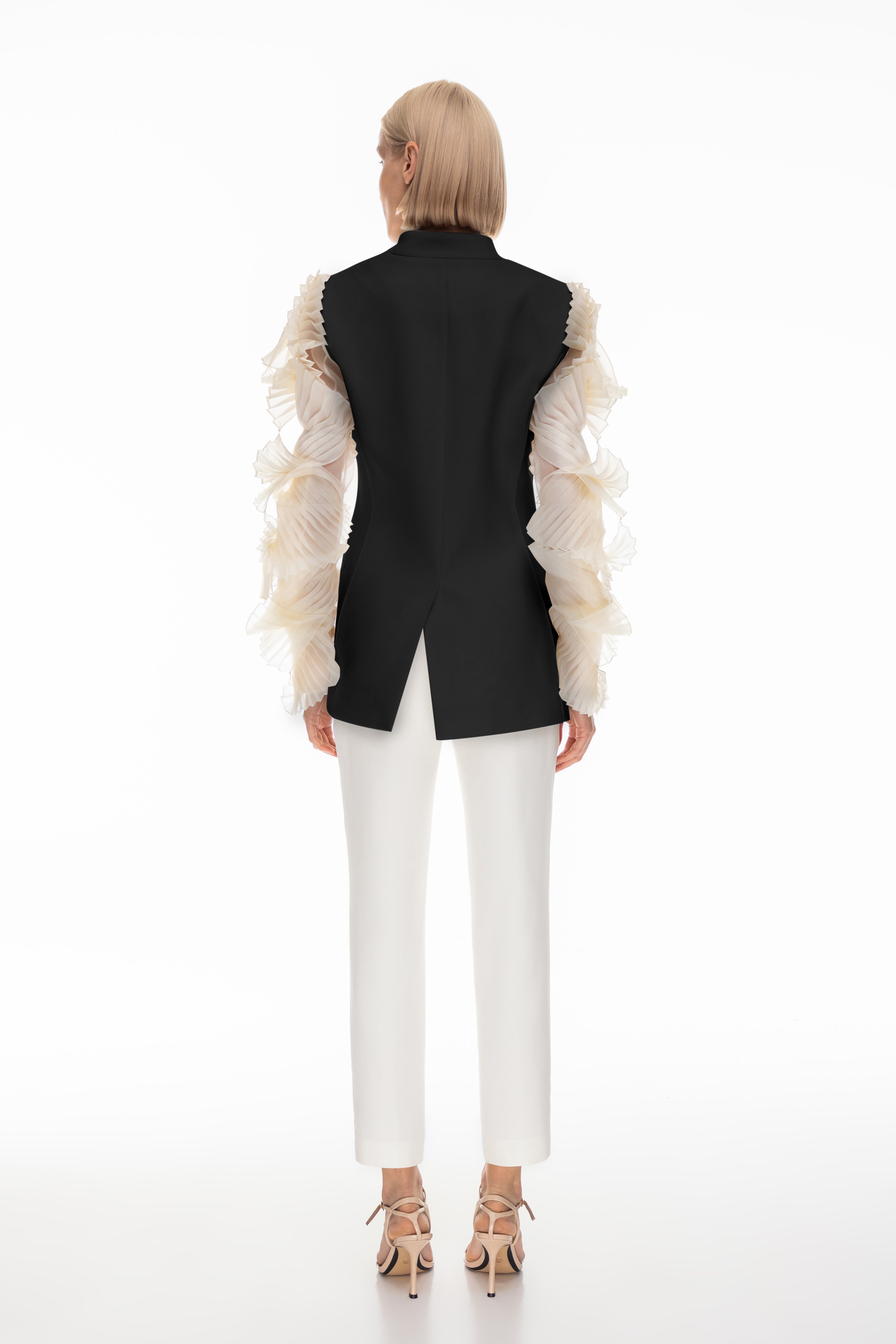 Origami fold sleeves jacket