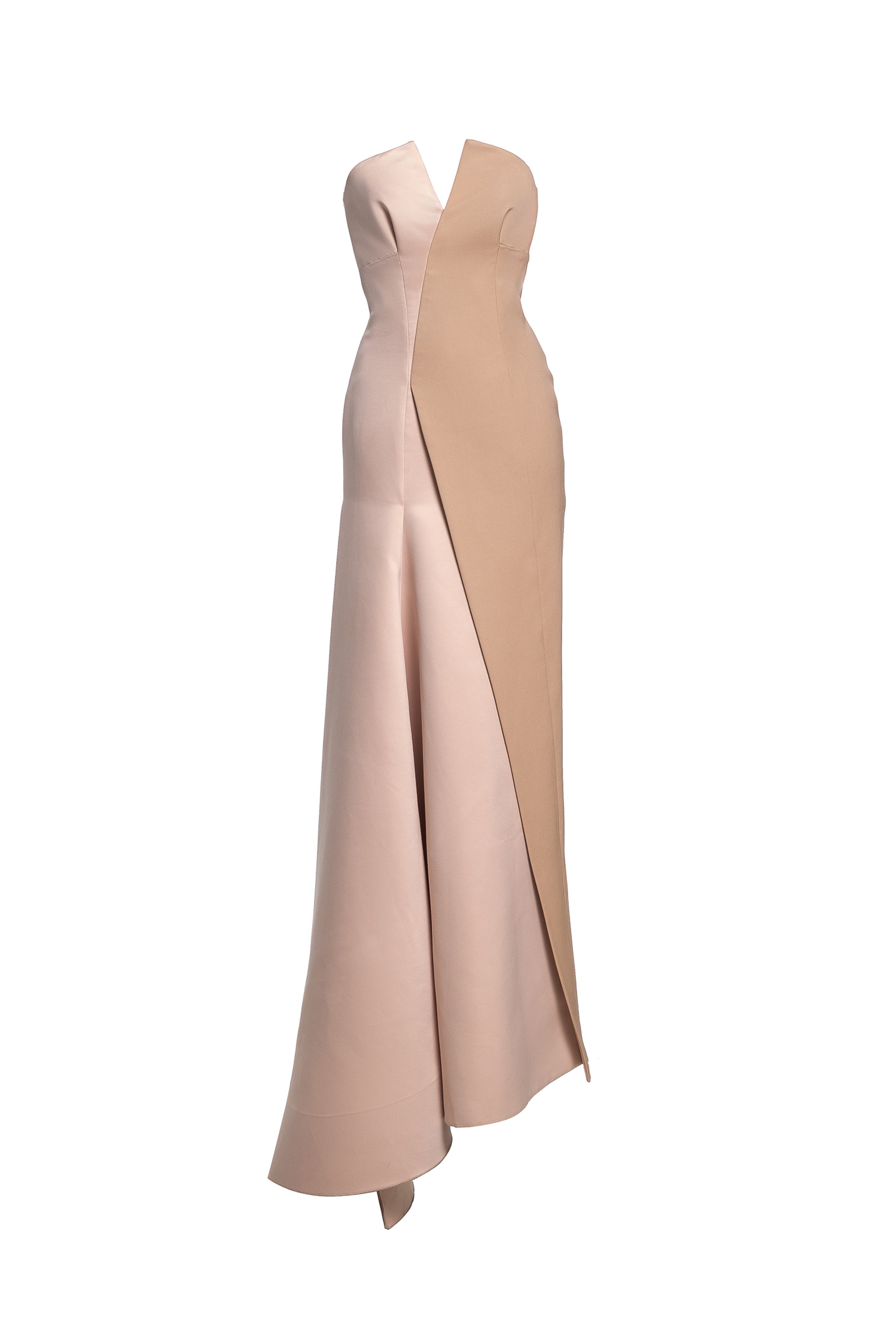 Sculptural gown + bolero