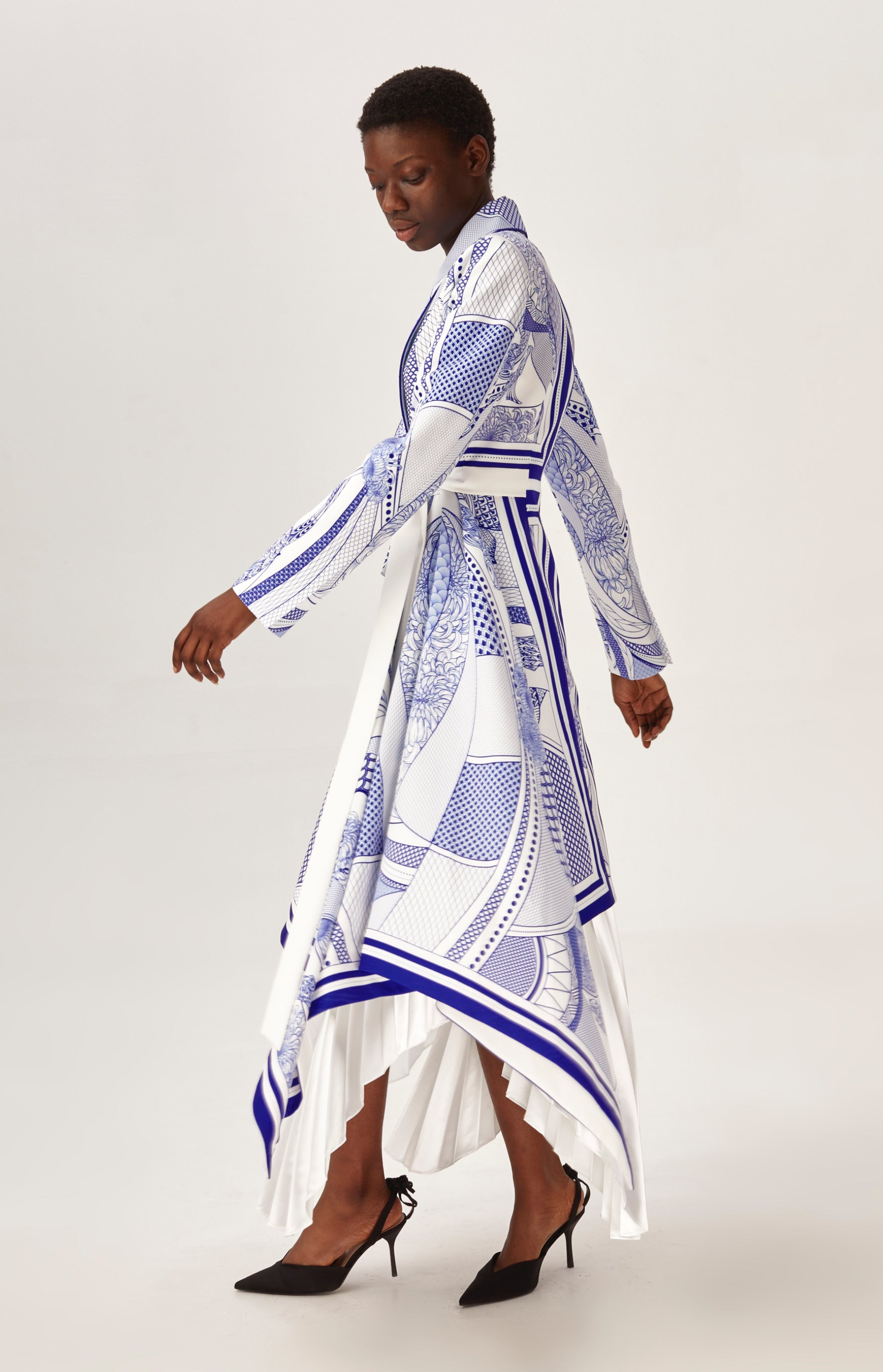 "Porcelain" printed jacket