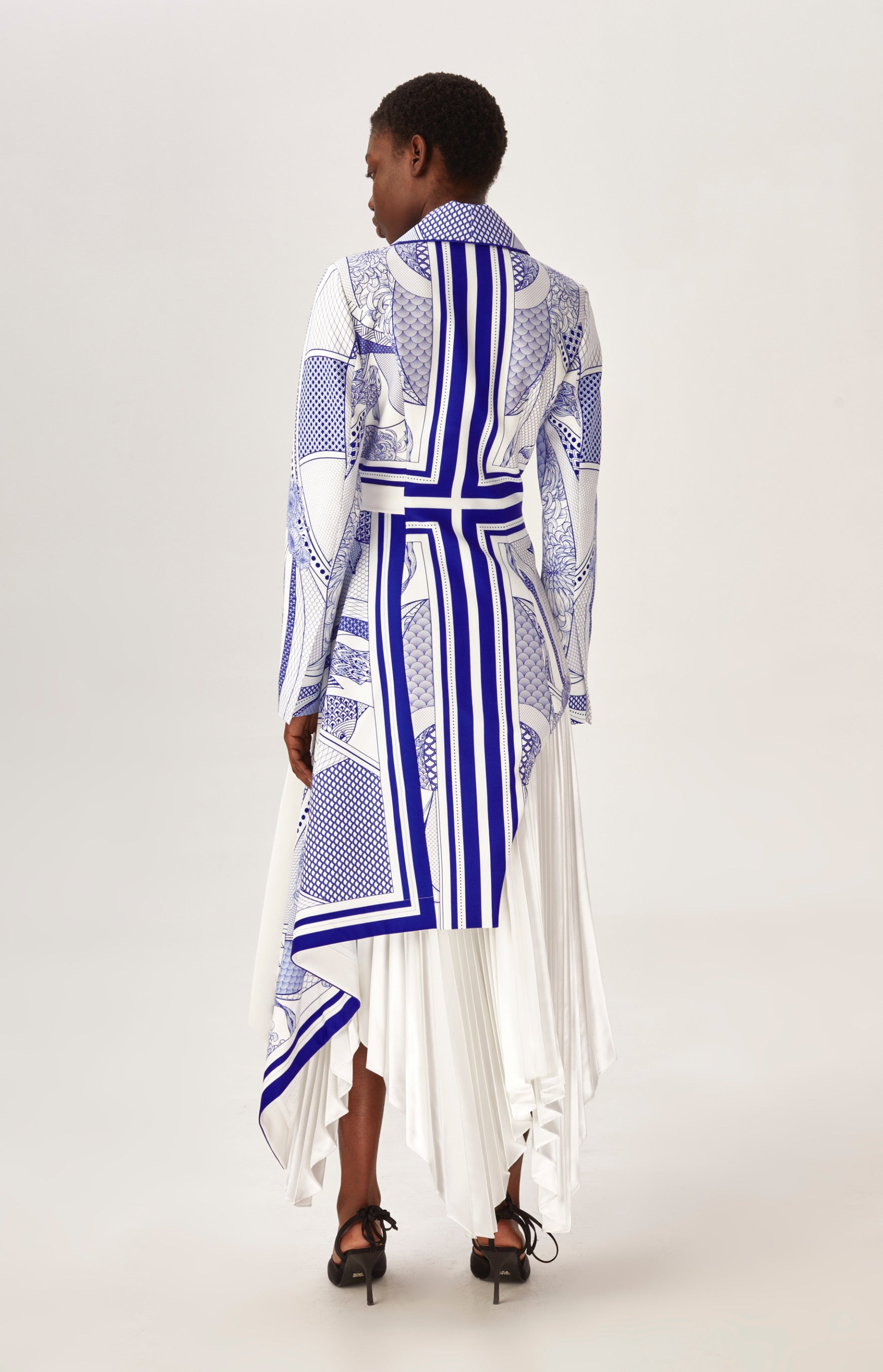 "Porcelain" printed jacket