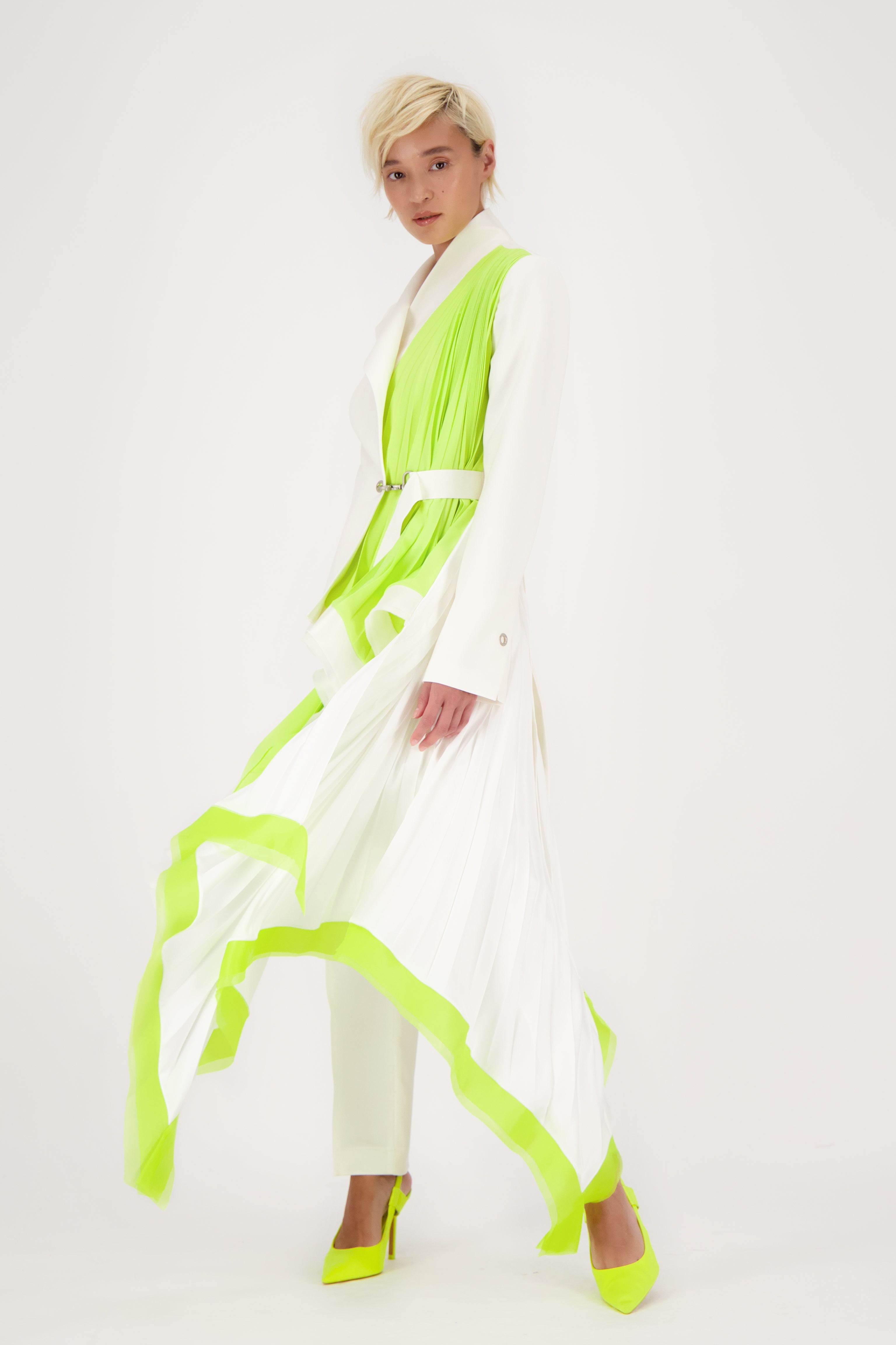 Architectural skinny tuxedo pants