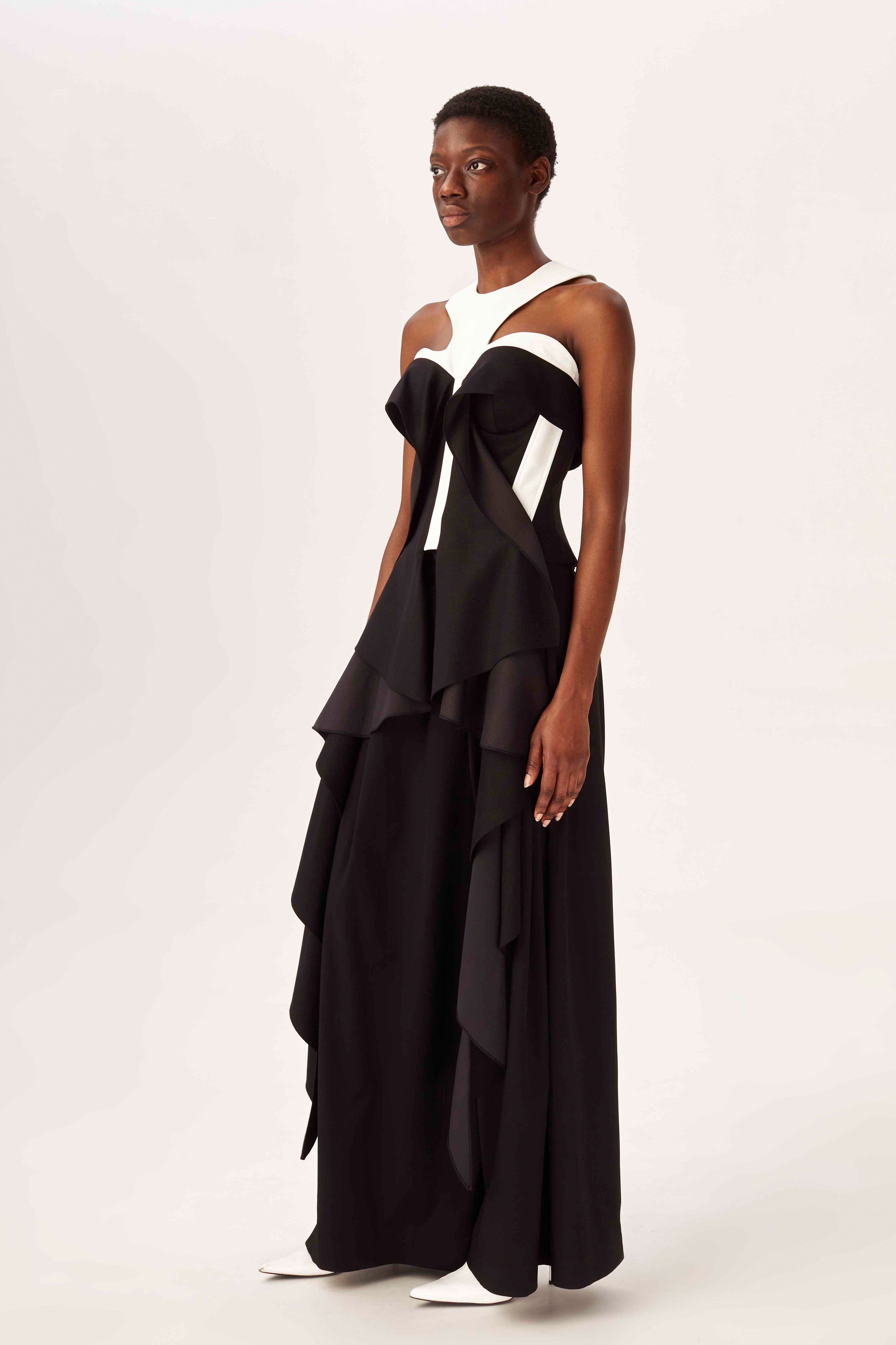 Melted columns corset