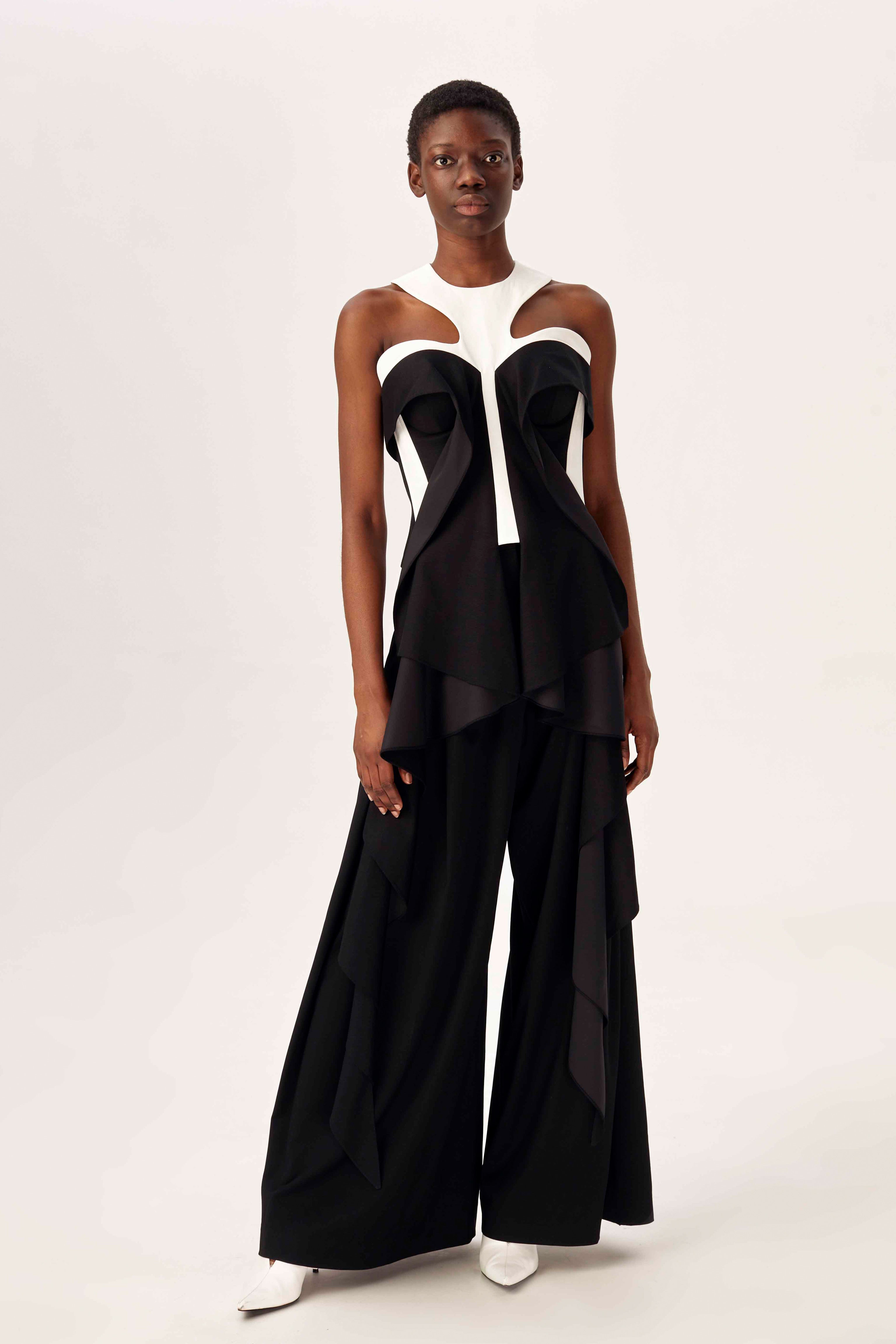 Melted columns corset