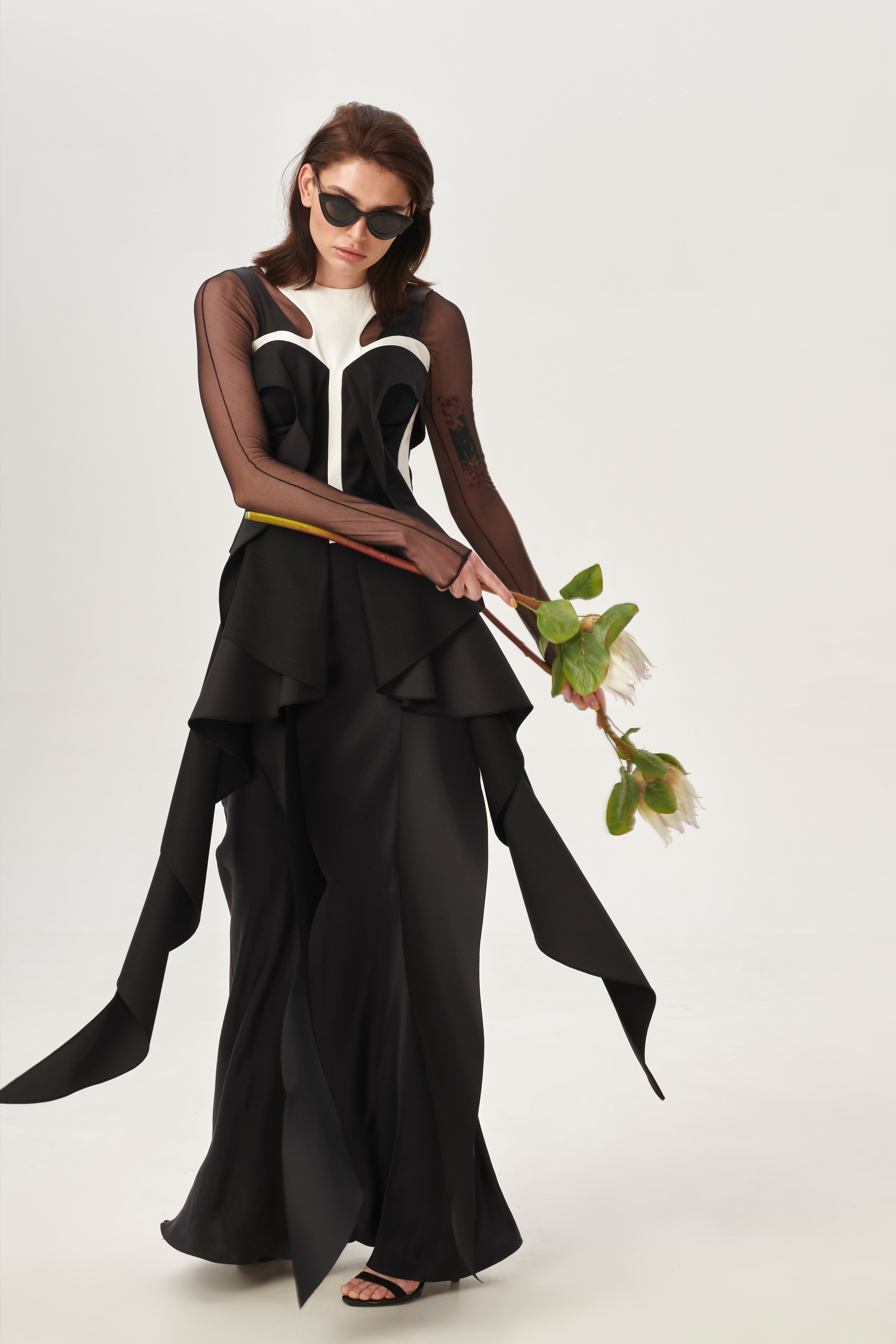 Melted columns corset