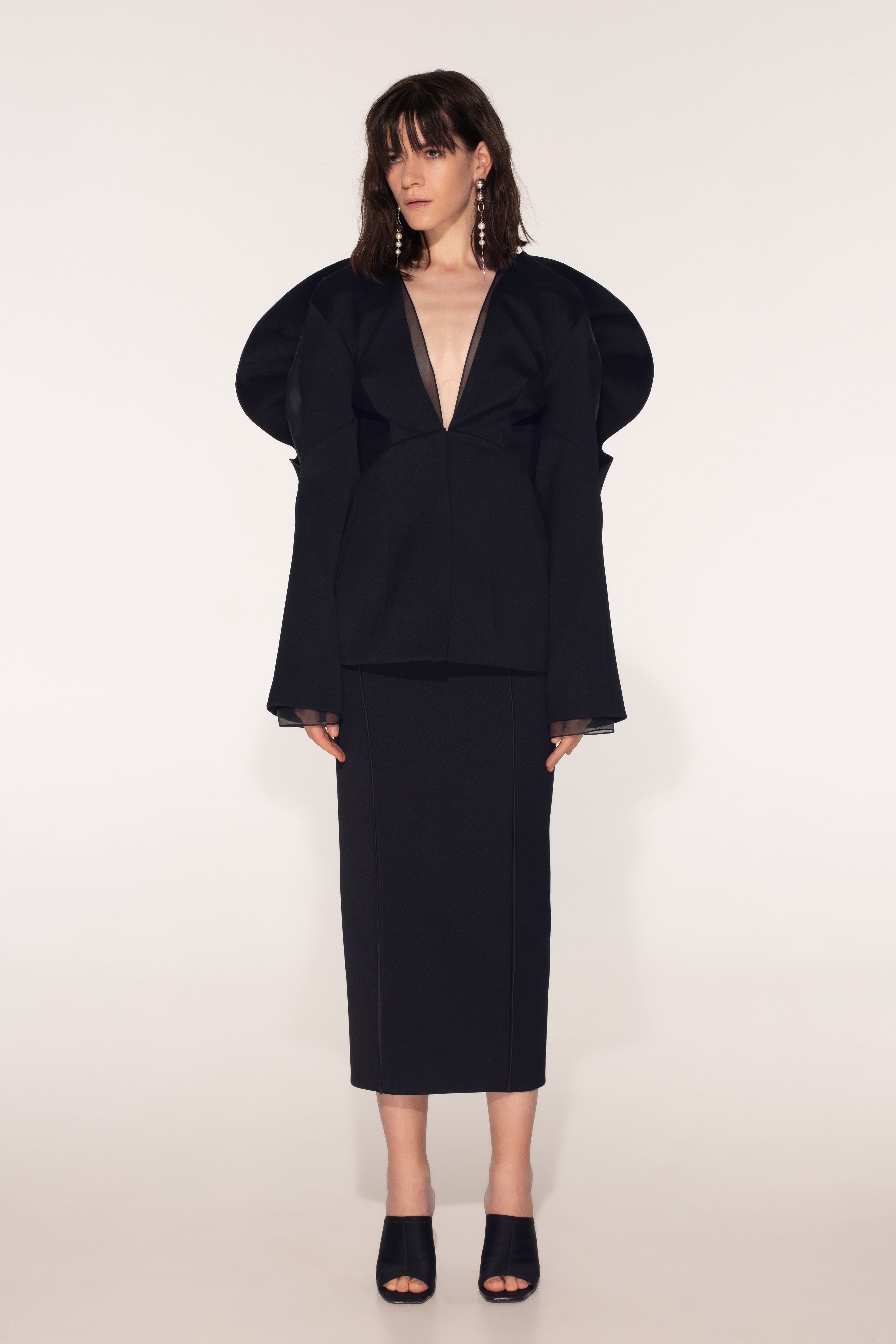 Landscape pencil skirt