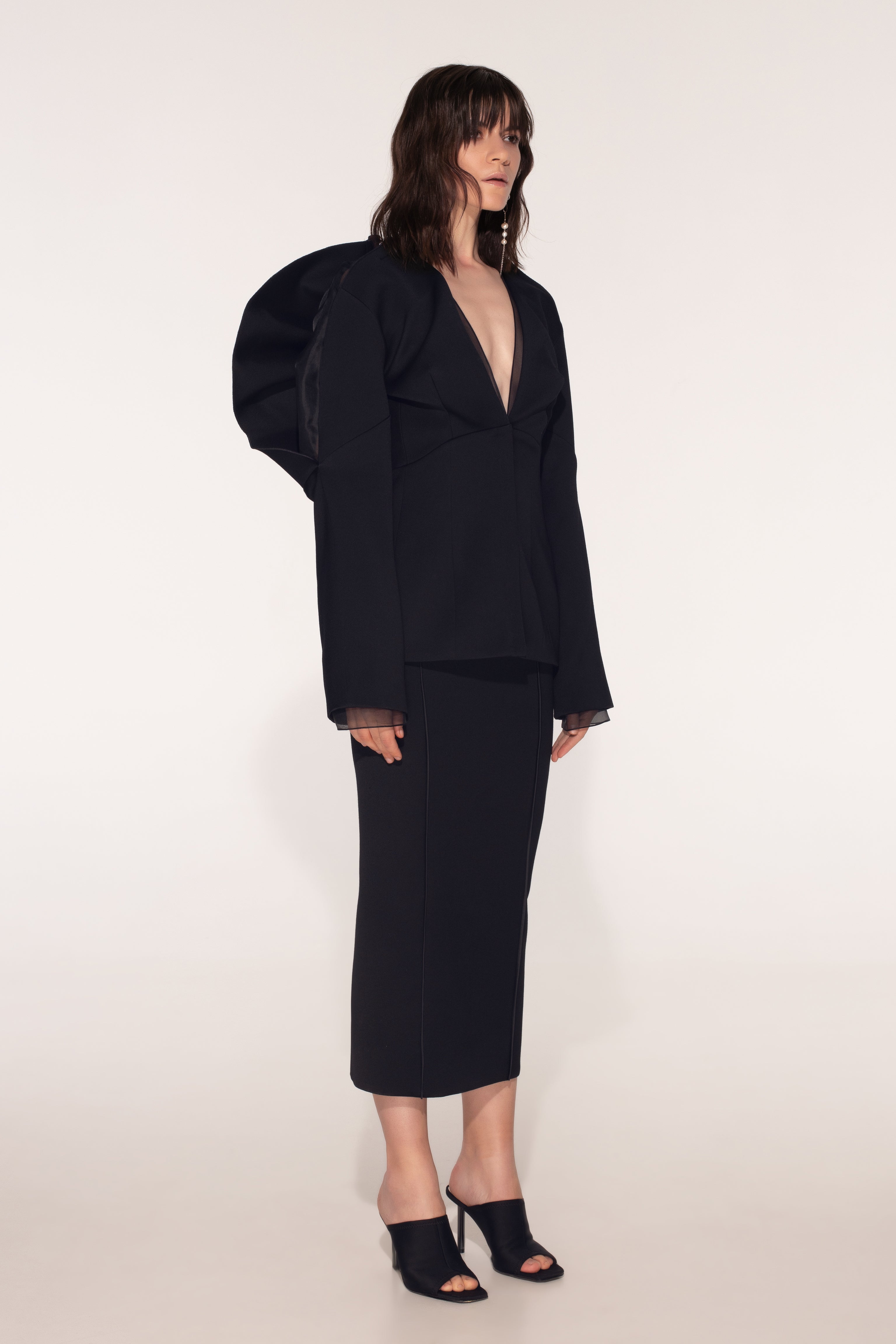 Landscape pencil skirt