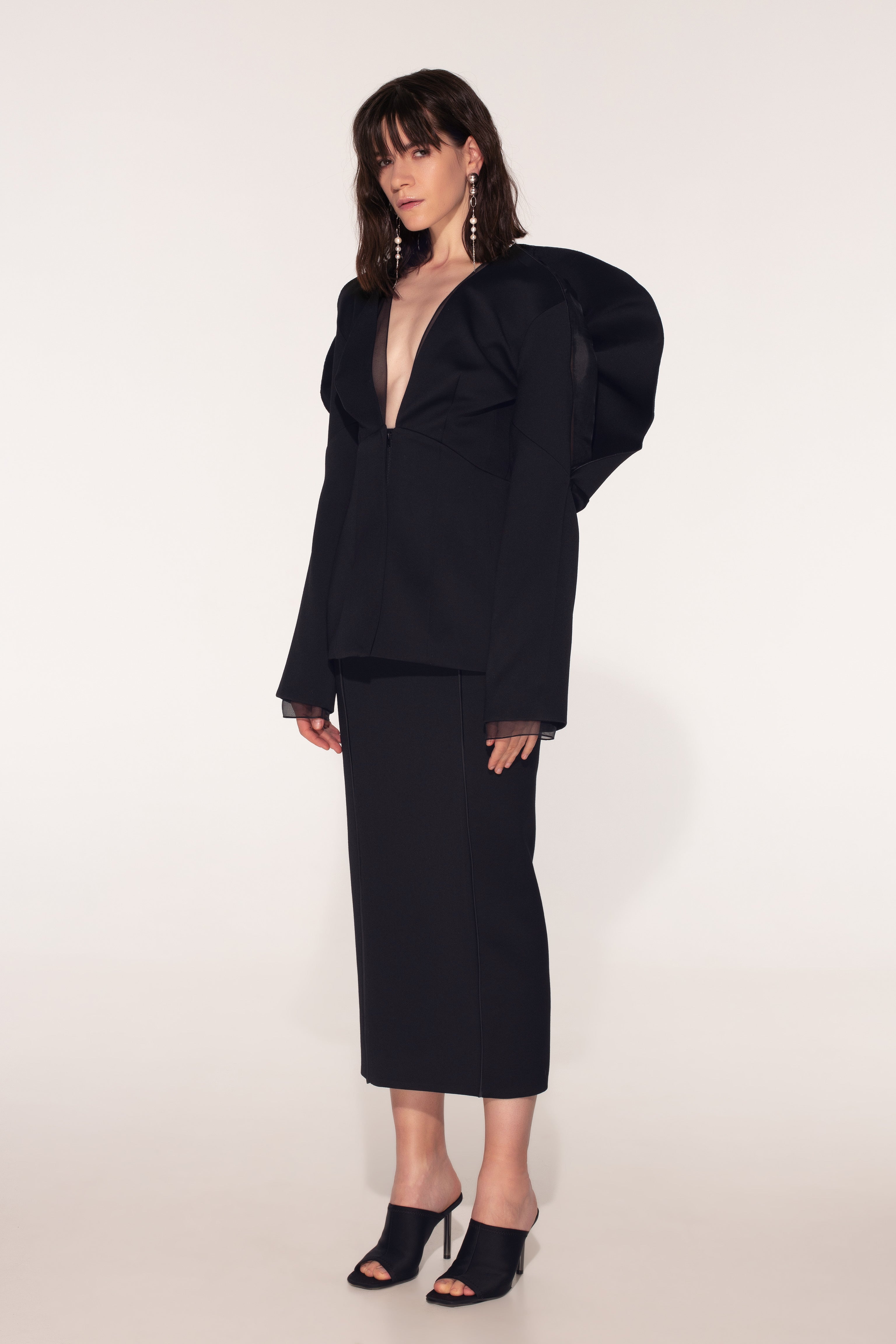 Landscape pencil skirt