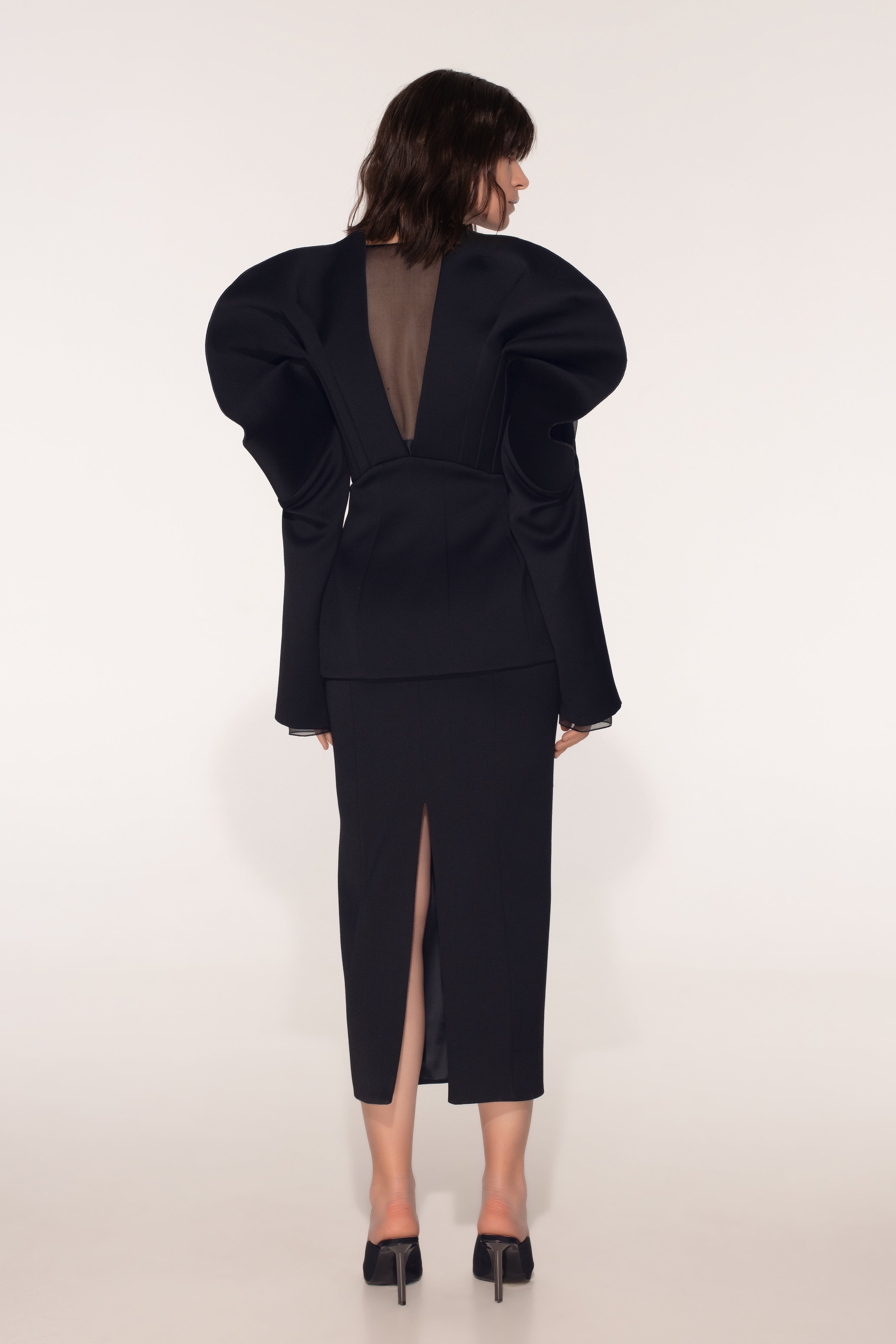 Landscape pencil skirt