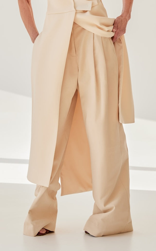 Draped Wrap Trousers