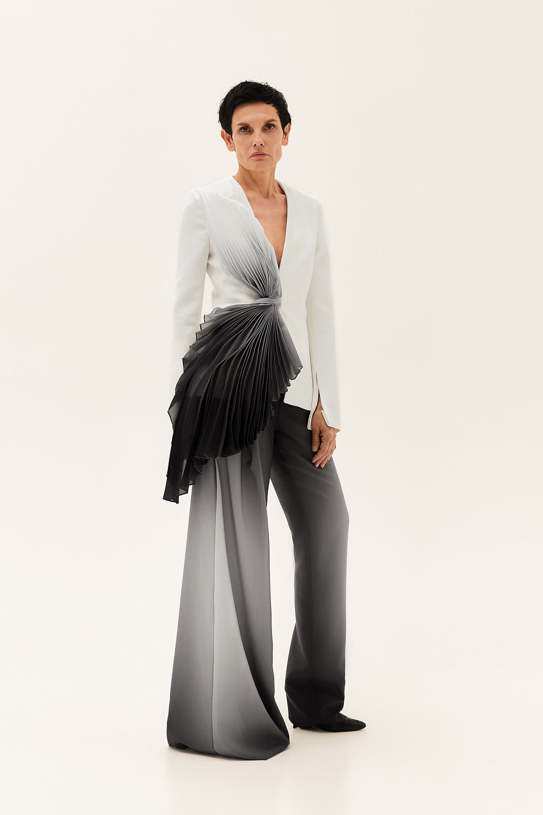 Pleated Gradient Jacket