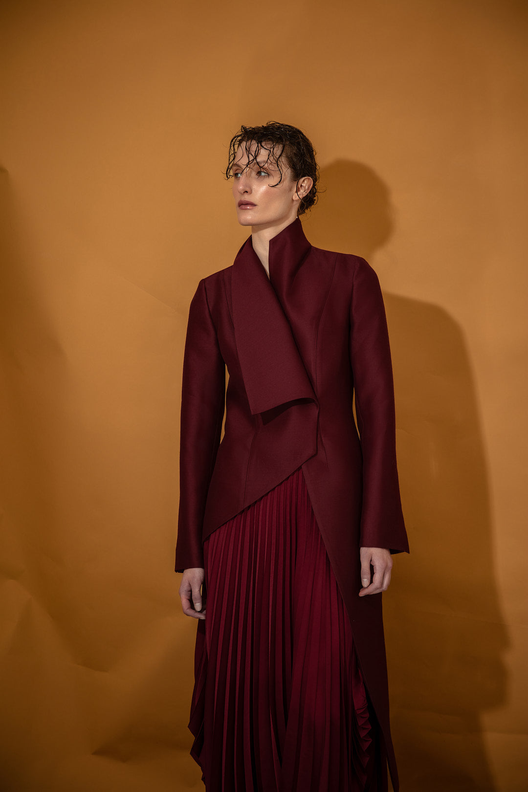Pleated Draped Dress