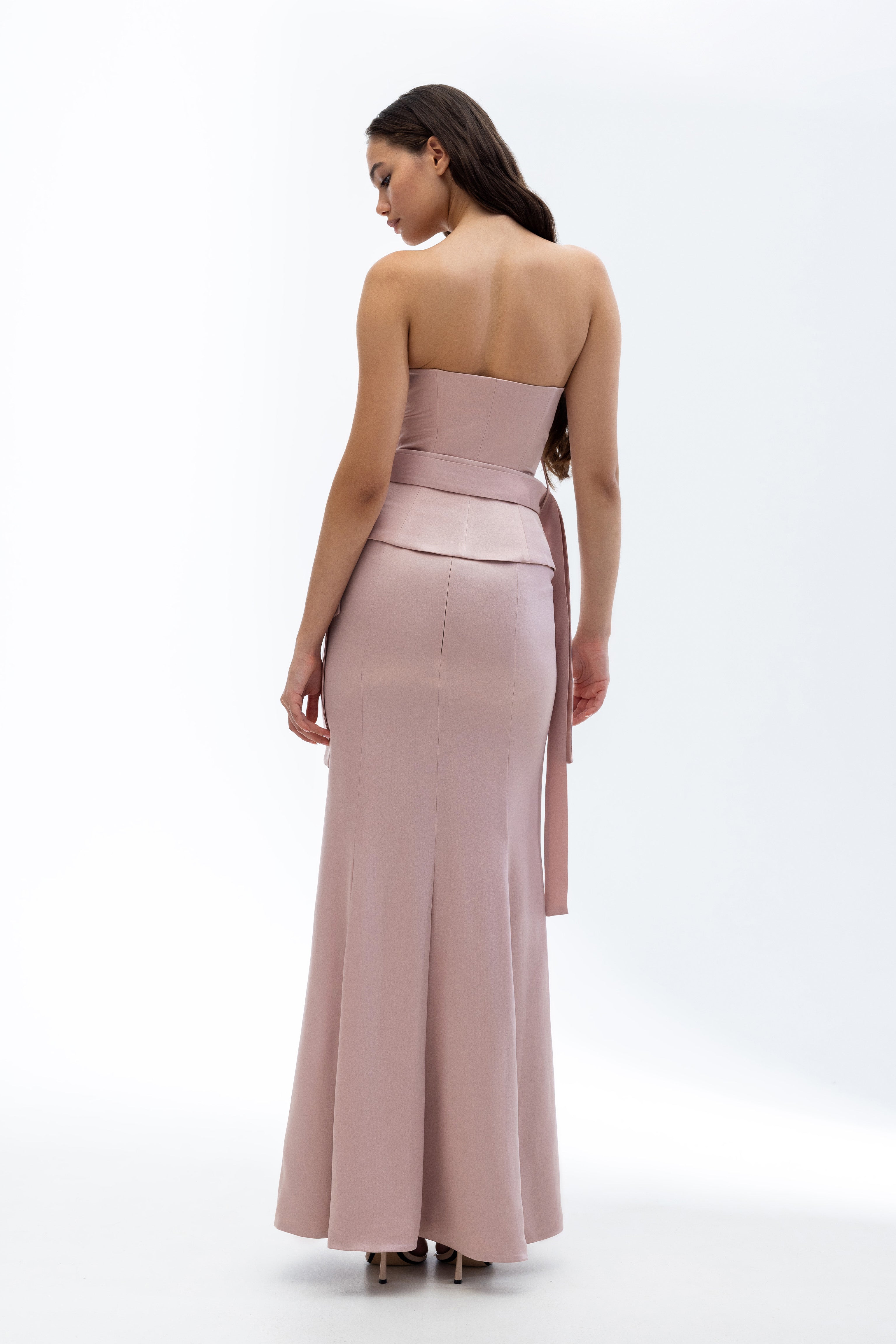 Sculptural maxi skirt