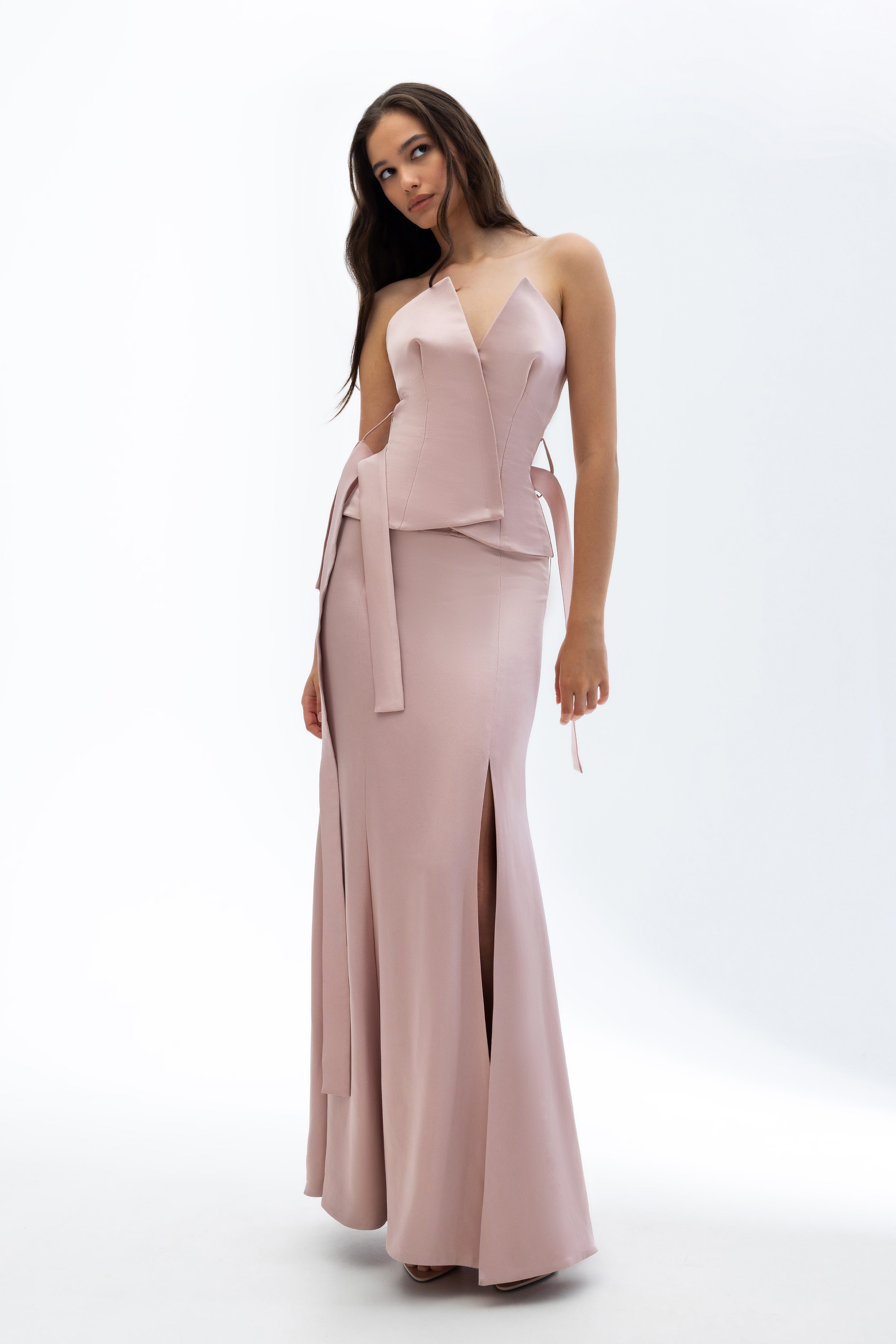 Sculptural maxi skirt