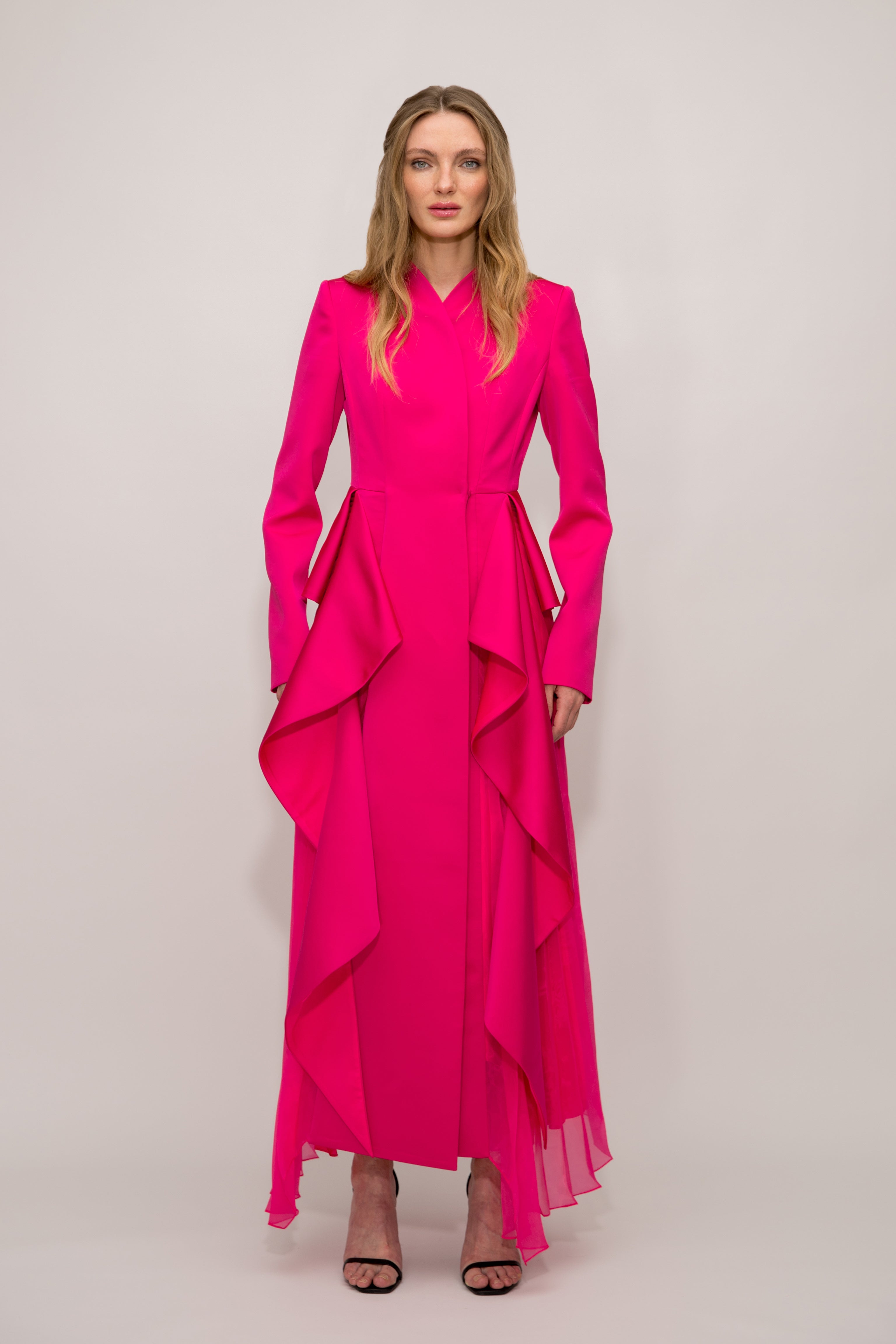 Midnight Bloom Sculpted Gown