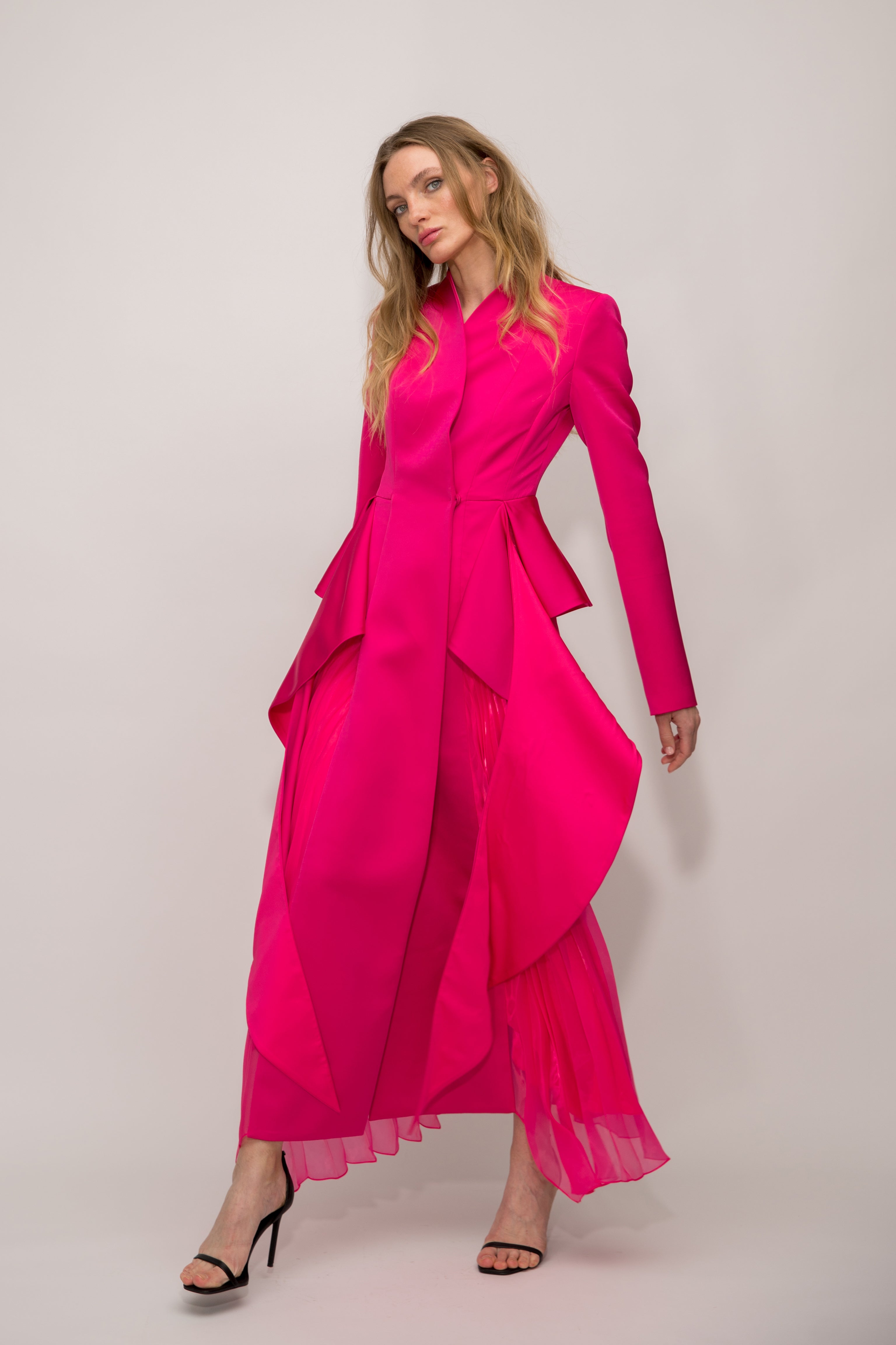 Midnight Bloom Sculpted Gown