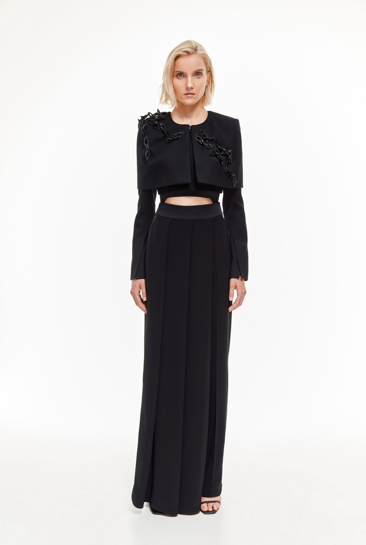 Asymmetrical wide pants