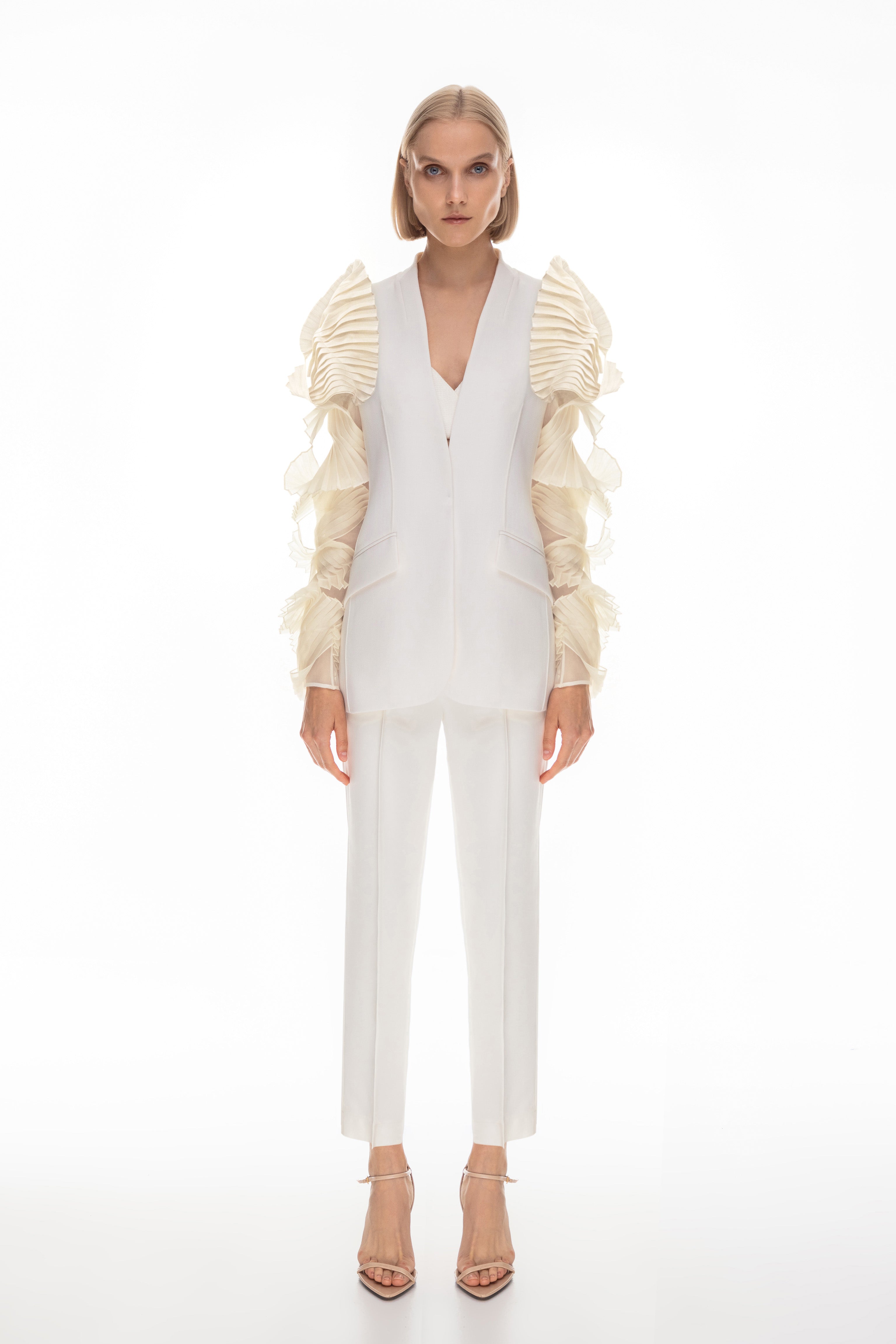 Origami fold sleeves jacket