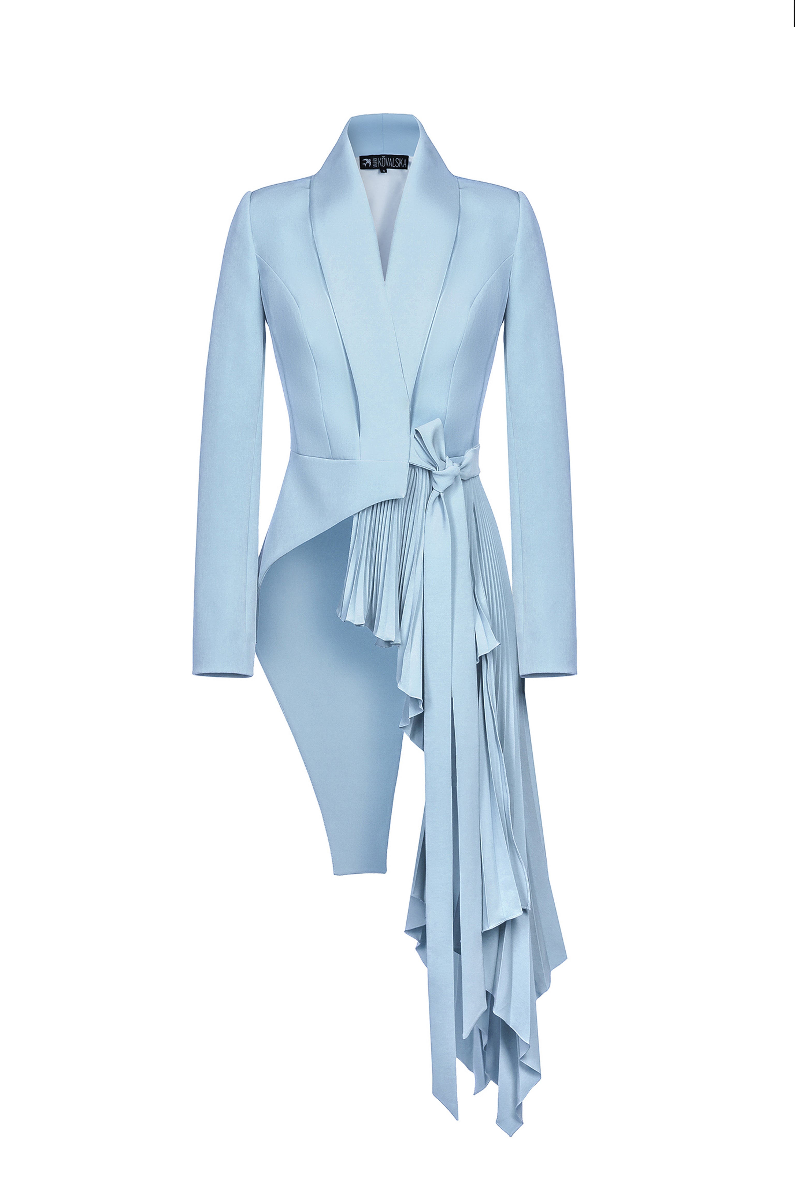 Signature tuxedo jacket with pleats