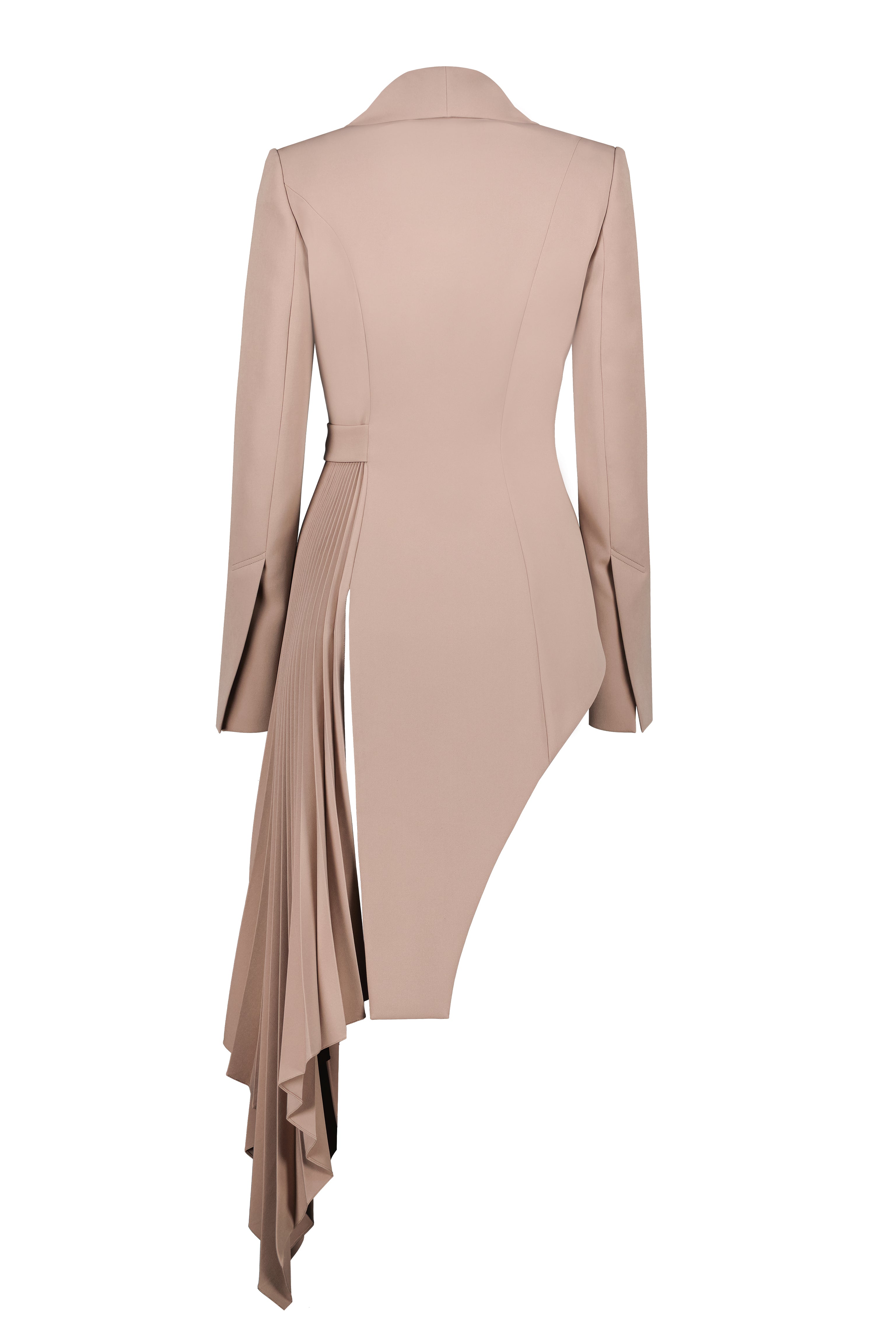 Signature tuxedo jacket with pleats