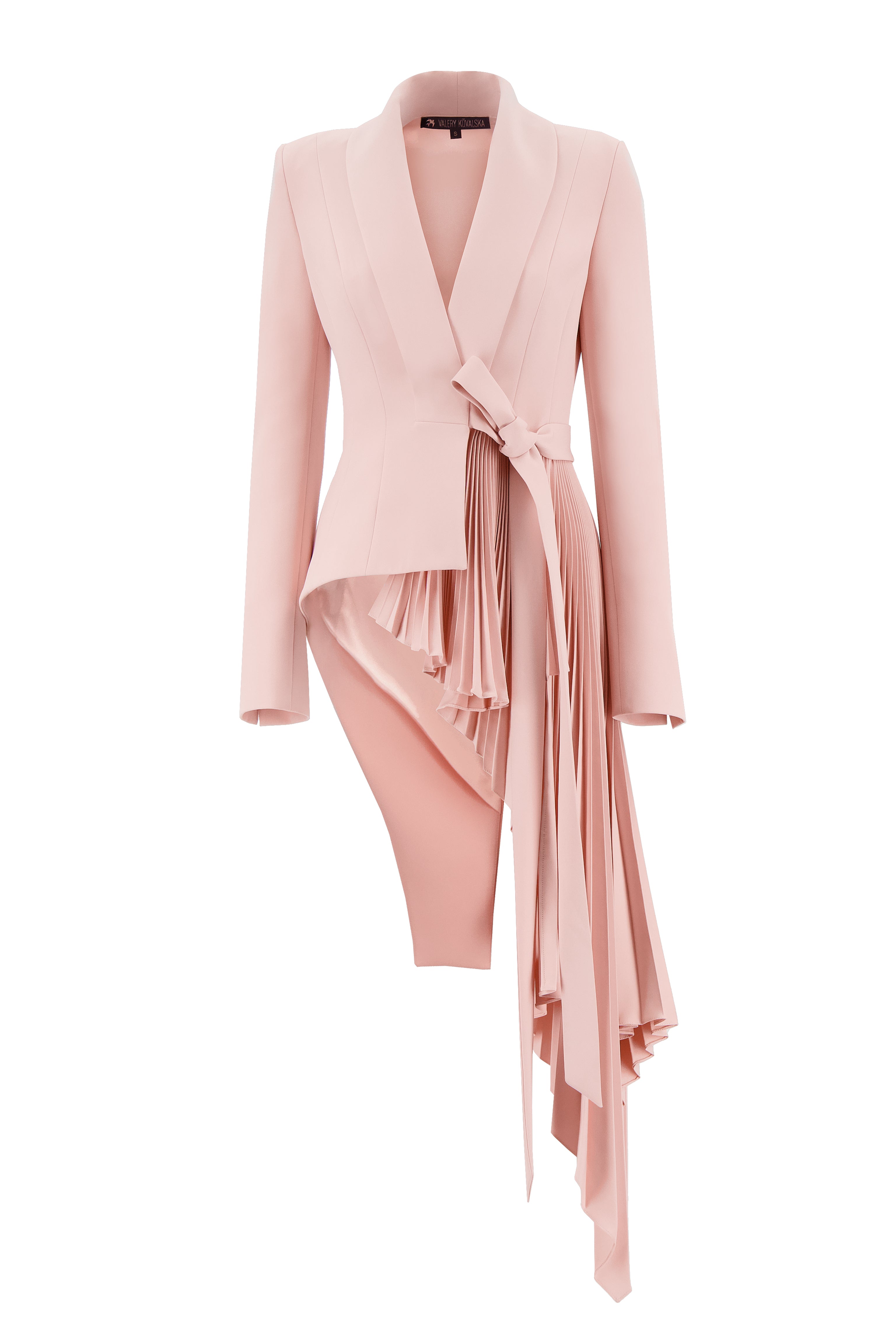 Signature tuxedo jacket with pleats