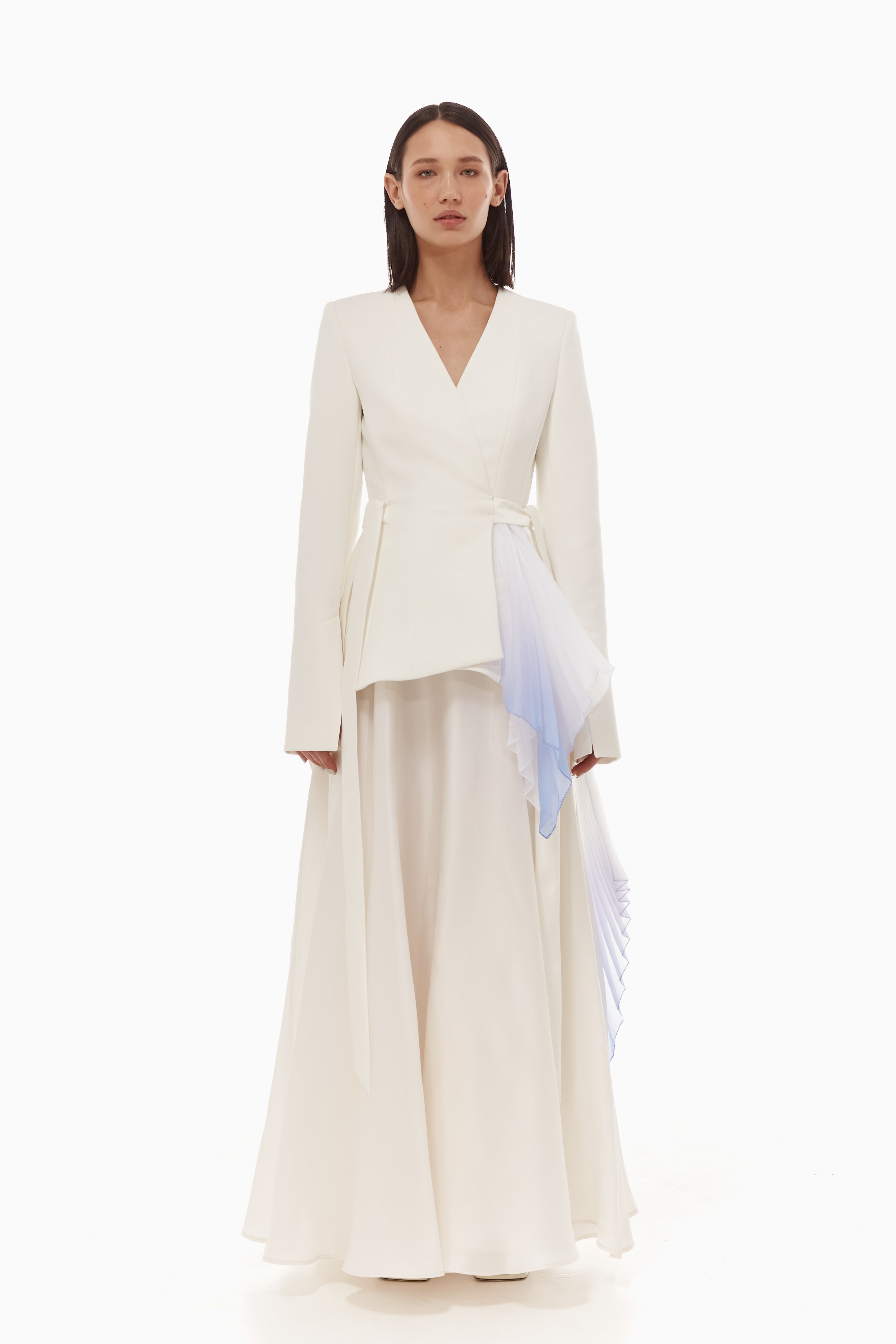 Asymmetric tux jacket