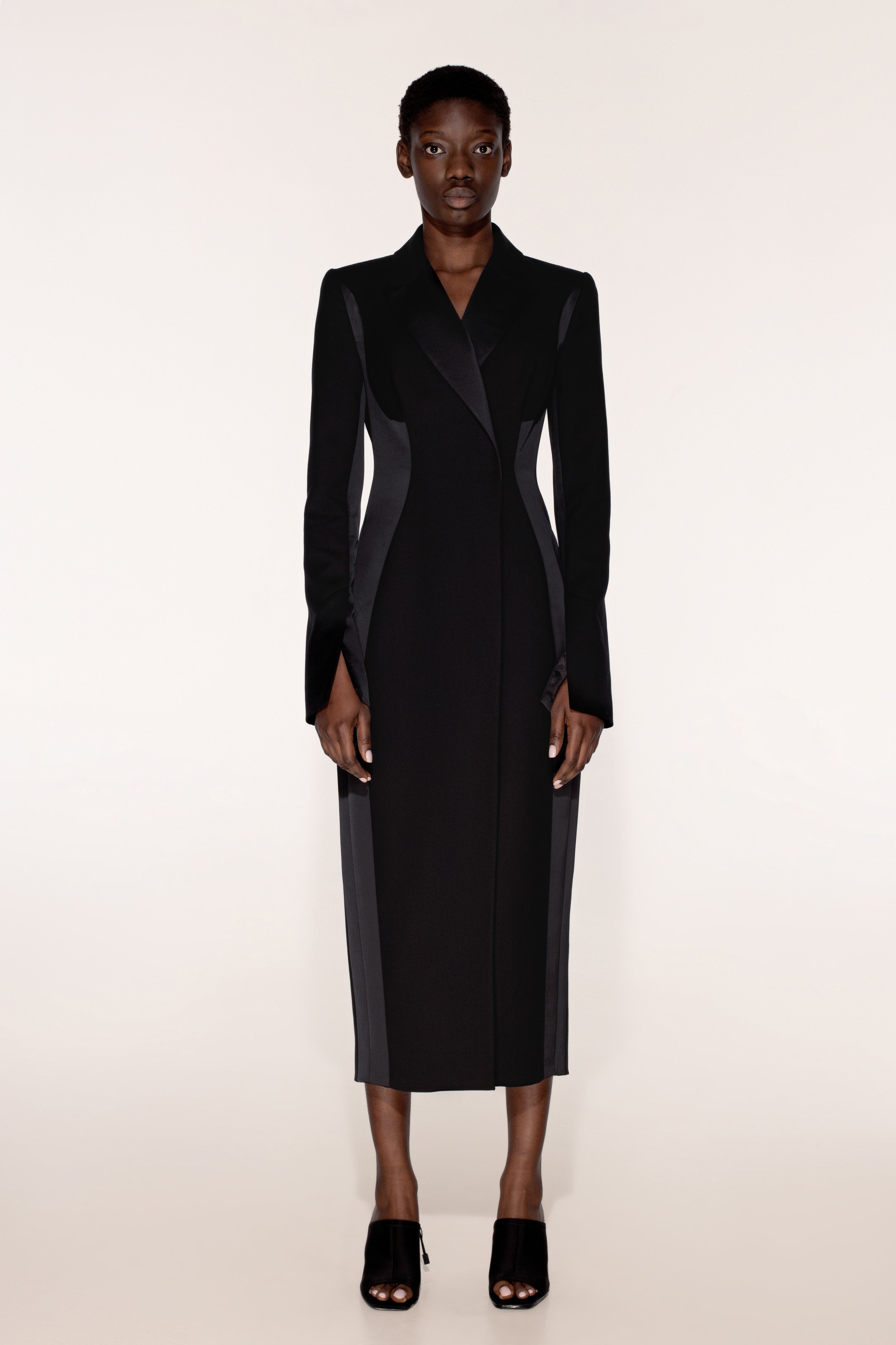 Landscape tuxedo dress